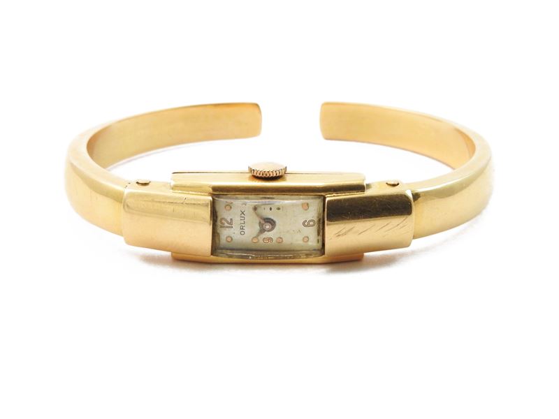 Orologio da Polso per Donna Rigido Orlux in Oro Giallo
