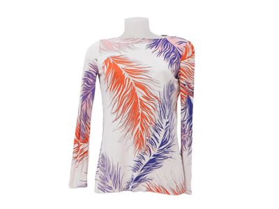 Emilio Pucci, Completo Stampa "piume" Bianco