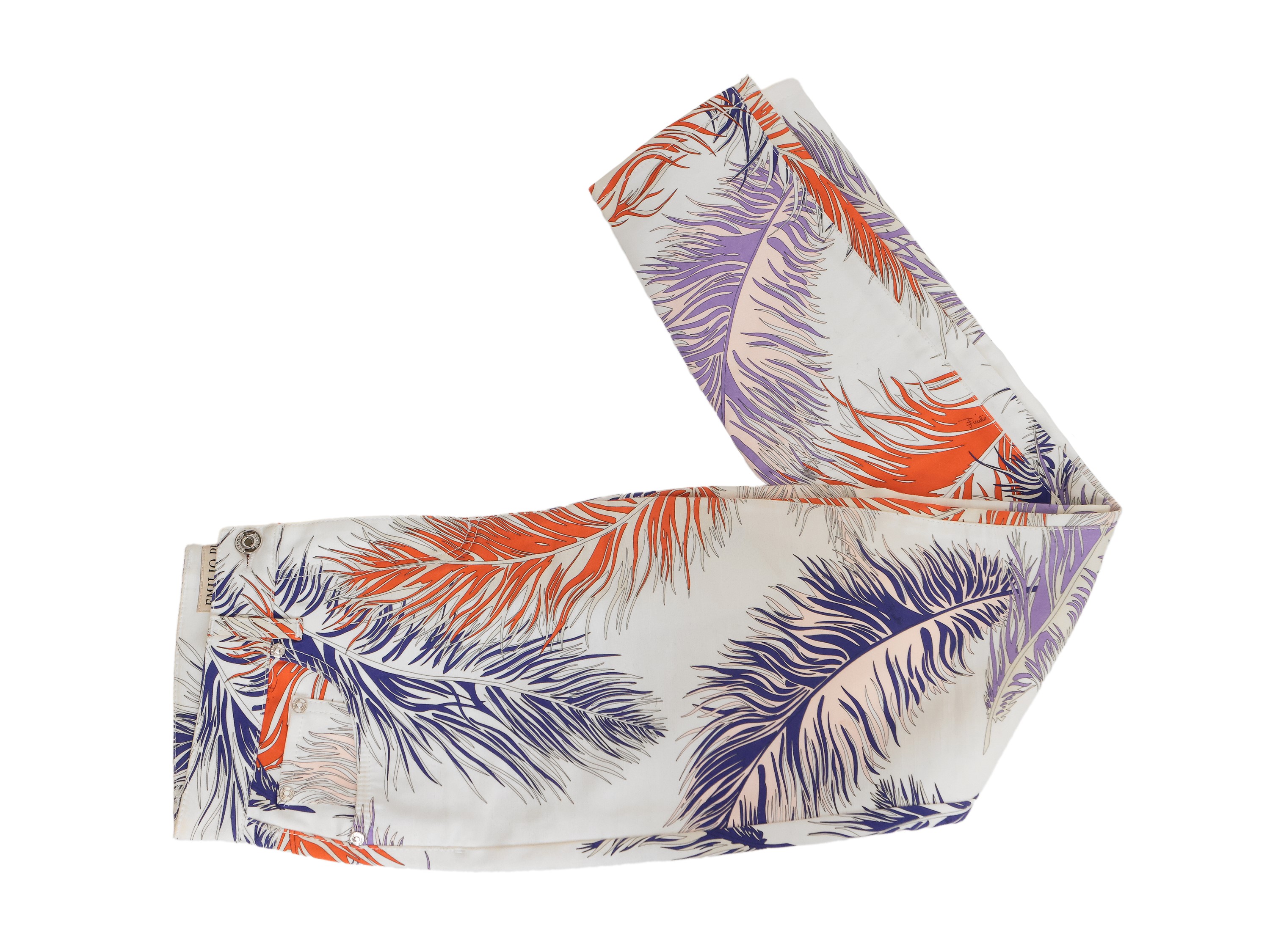 Emilio Pucci, Completo Stampa "piume" Bianco