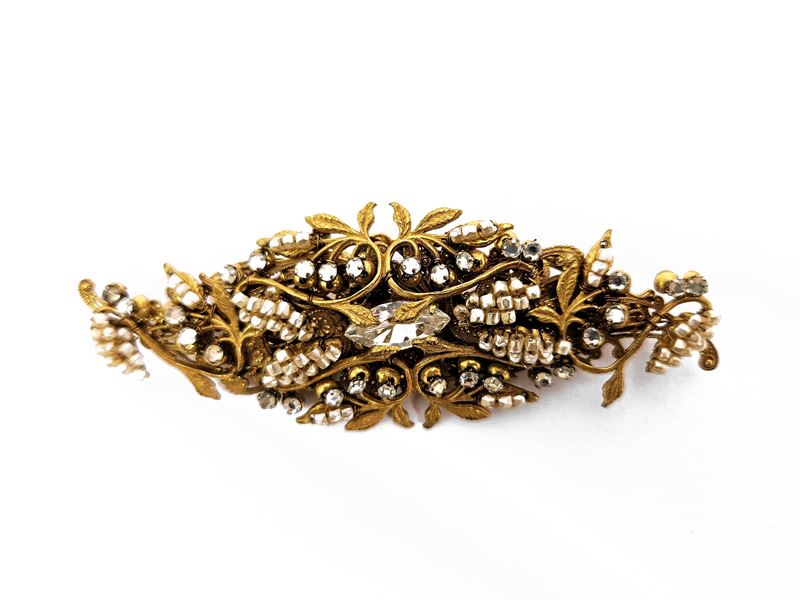 Miriam Haskell, Spilla in Metallo Gold Tone