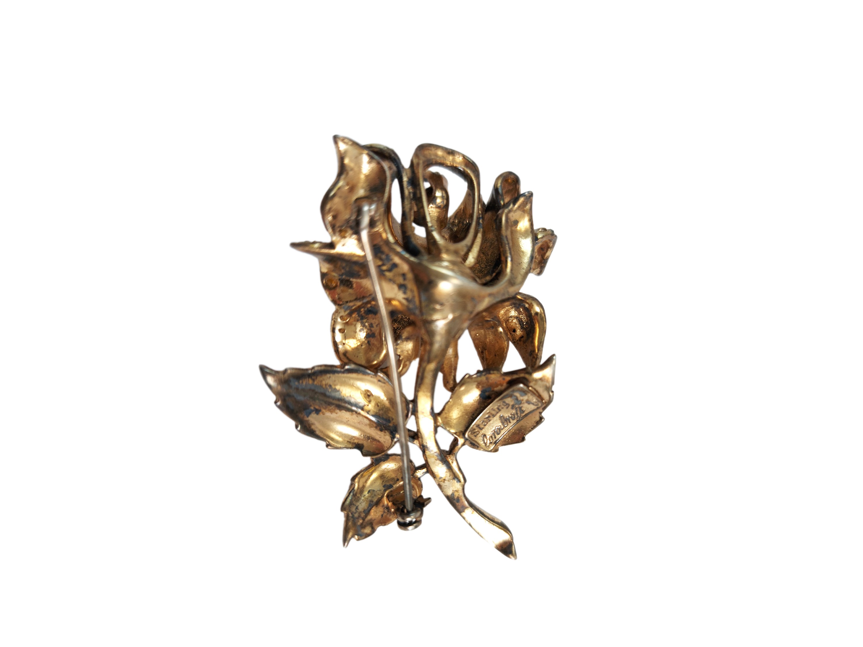 Coro Craft, "Rose" demi parure spilla e orecchini