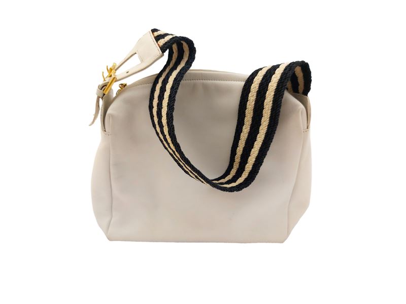 Roberta di Camerino, Borsa a Spalla in Pelle Bianca
