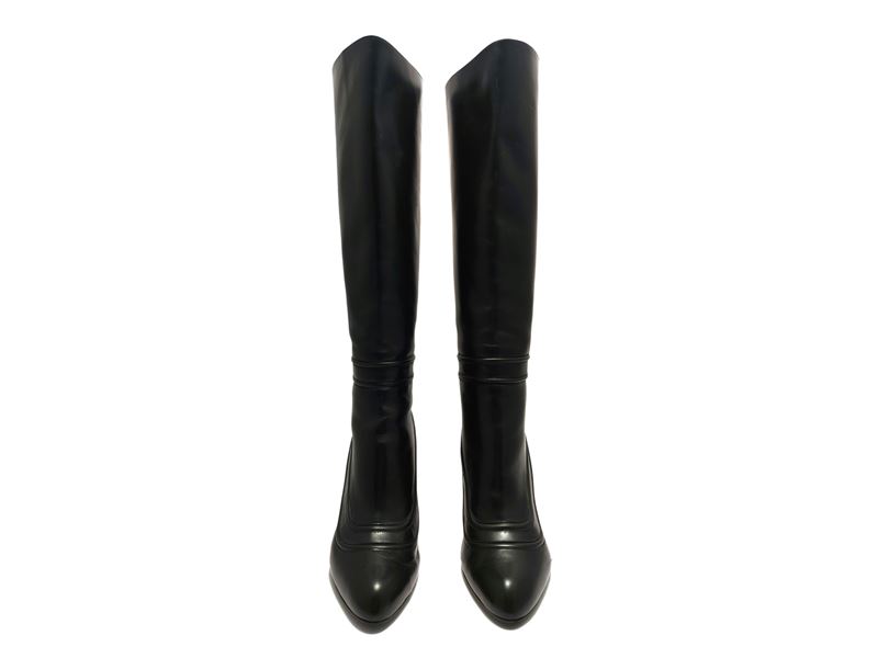 Salvatore Ferragamo, Stivali in Pelle Nera