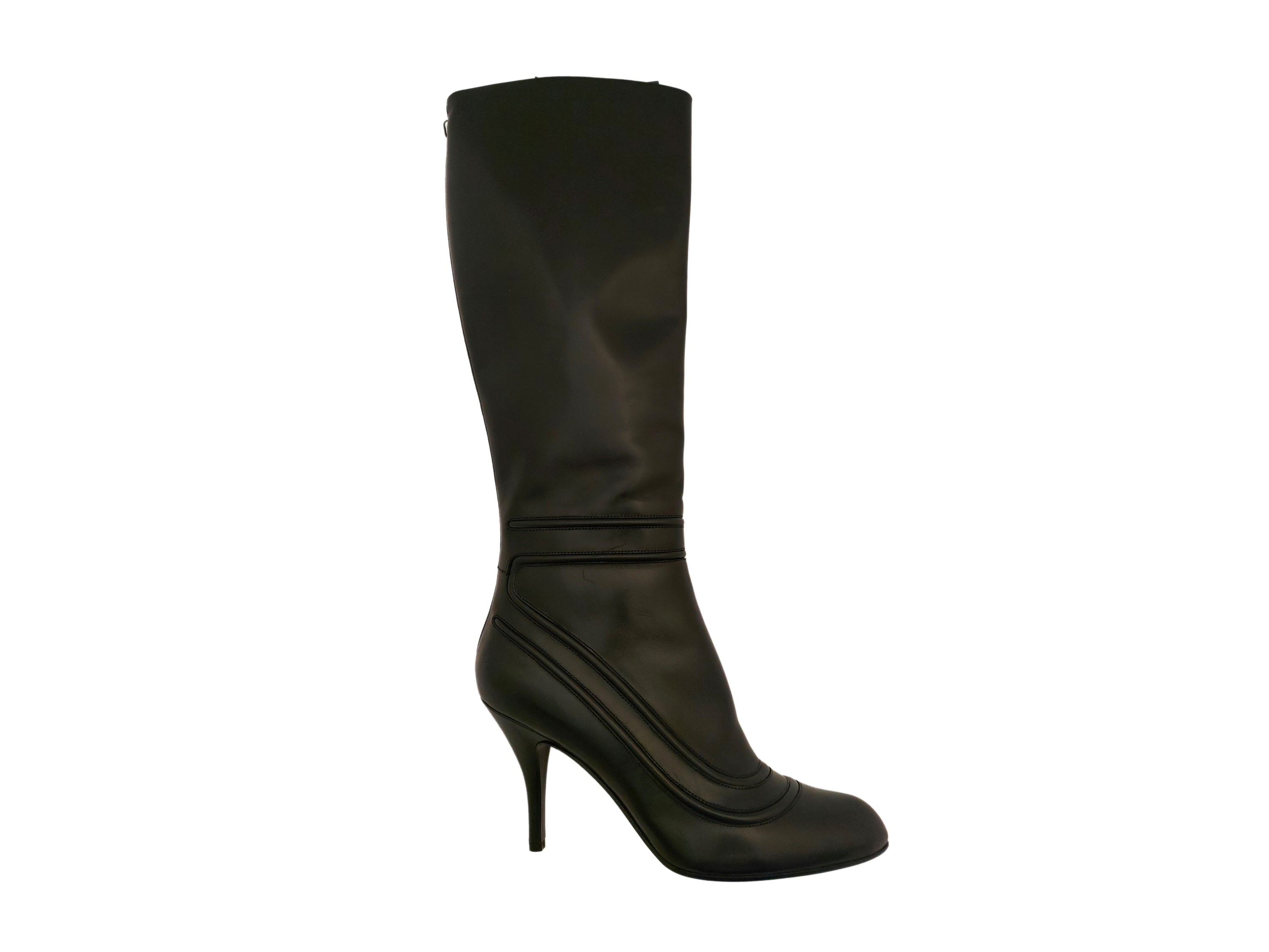 Salvatore Ferragamo, Stivali in Pelle Nera
