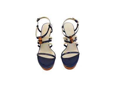 Gucci, Sandali in Vernice Blu