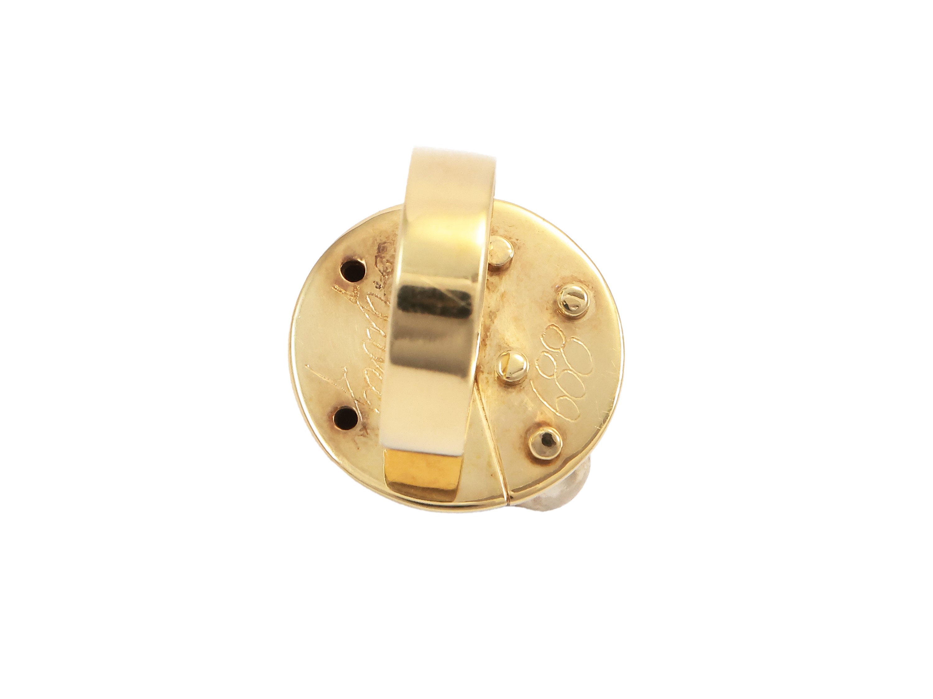 Alberto Giorgi - 'arte Cinetica. Opera 688' 1970-1975 Anello in Oro Giallo con Diamante