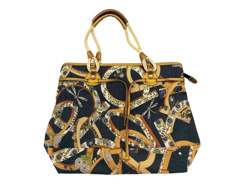Salvatore Ferragamo, Borsa a Spalla in Jeans