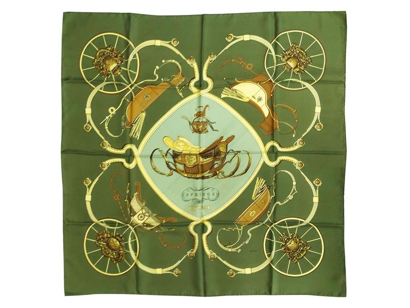 Hermès, Foulard in Seta "springs"