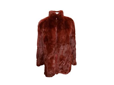 Giaccone in Pelliccia Bordeaux