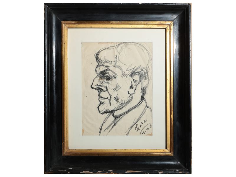 Ritratto di uomo di profilo 1953