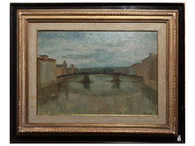 Veduta di Firenze con Ponte