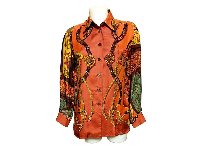 Hermés, Camicia in seta fantasia