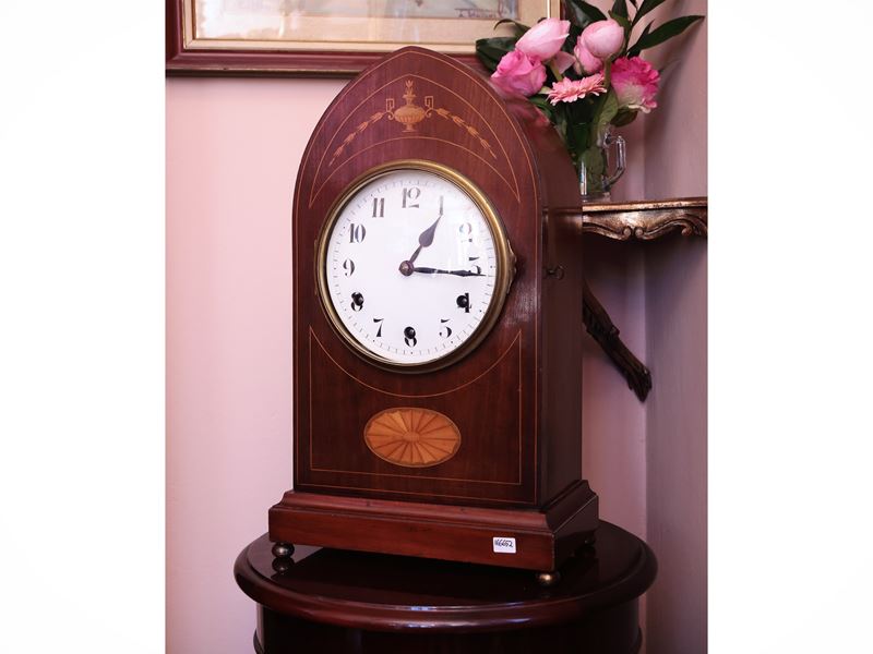 Grande Orologio da Tavolo in Noce, F De S Paris