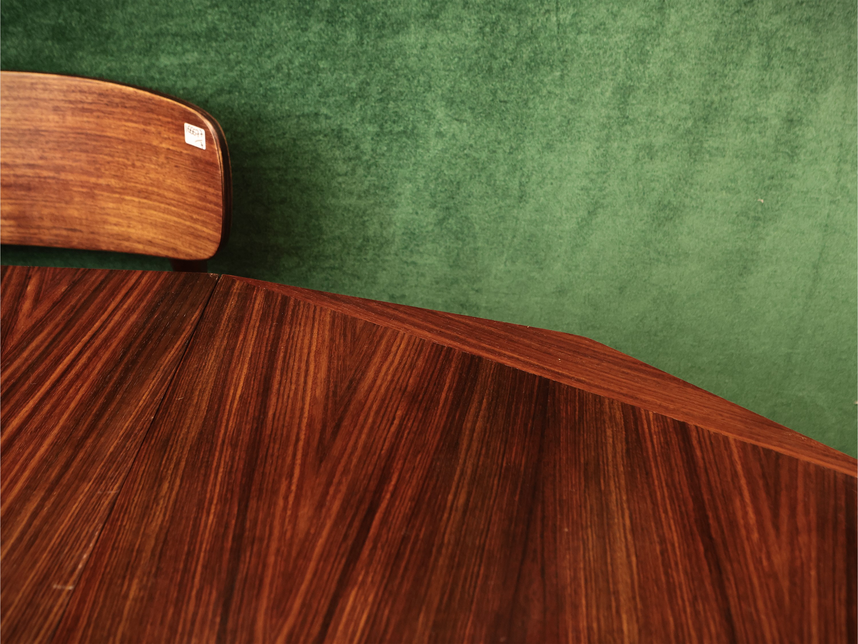 Tavolo da pranzo TPA 18 in legni esotici, 1960