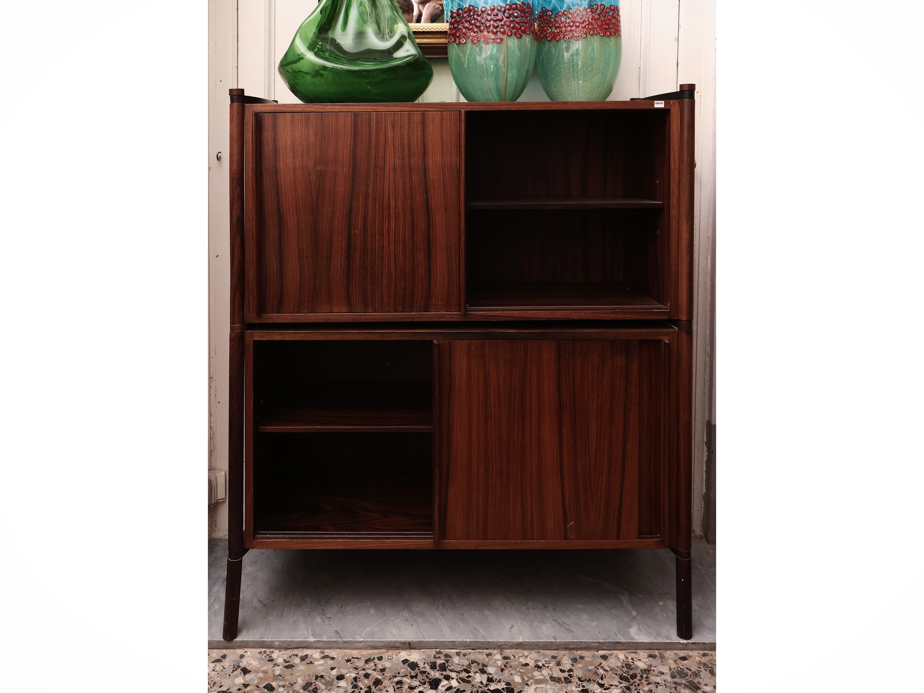 Luis Felipe Usabal Y Fernandez - Credenza Doppia Archimede in Legni Esotici