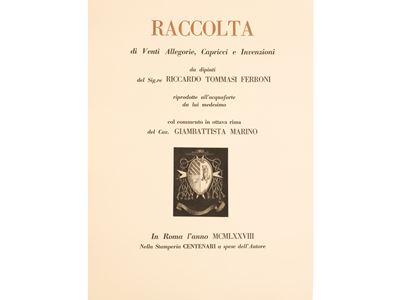 Due Cartelle Contenenti Litografie