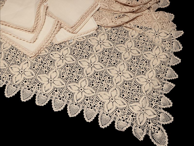 Grande Tovaglia in Misto Lino Color Spago