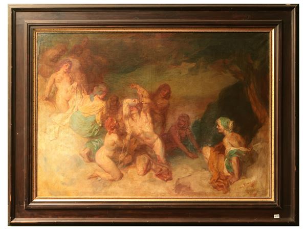 Vespasiano Bignami - Le tentazioni di Sant'Antonio, 1889