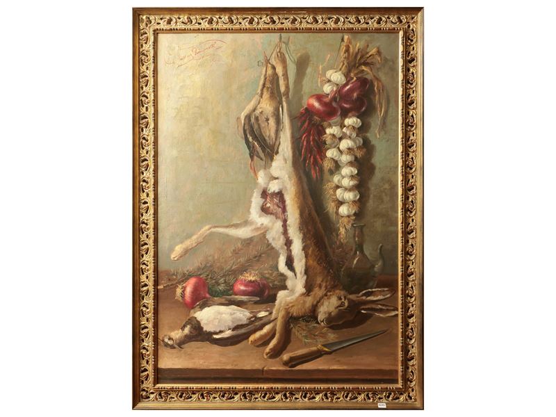 Scuola Italiana Dell'inizio del XX Secolo - Natura Morta con Cacciagione, 1900