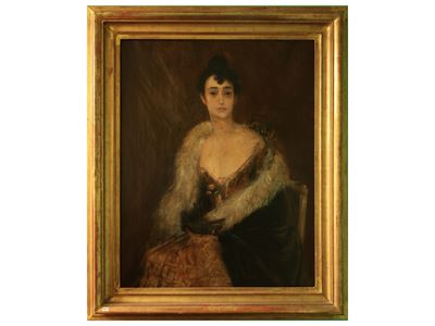 Ritratto di Giovane Donna in Abito da Sera