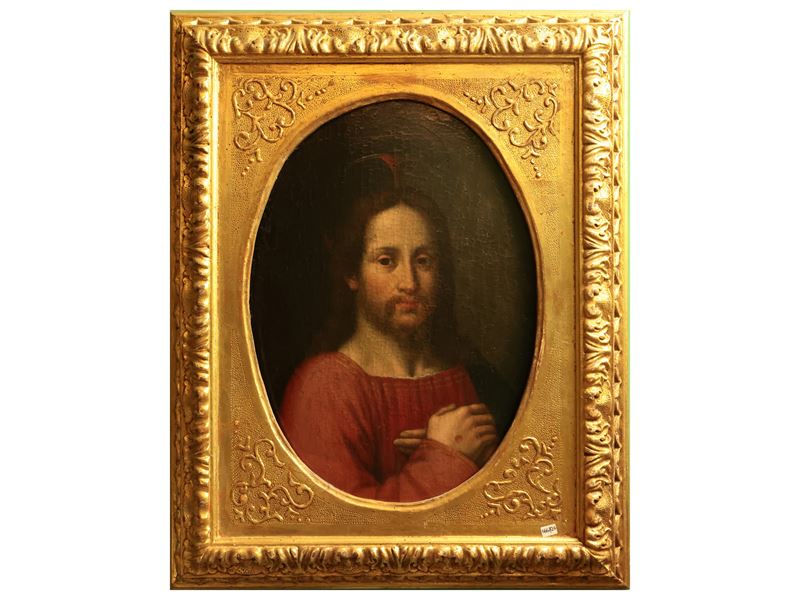 Scuola Italiana del XVII Secolo - Da Andrea del Sarto, Gesù Cristo