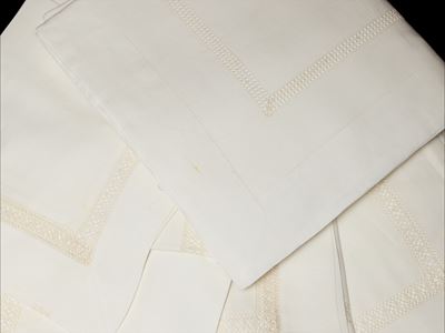 Due Lenzuola Matrimoniali in Puro Lino