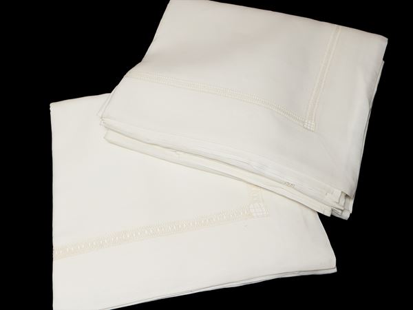 Two double sheets in pure linen