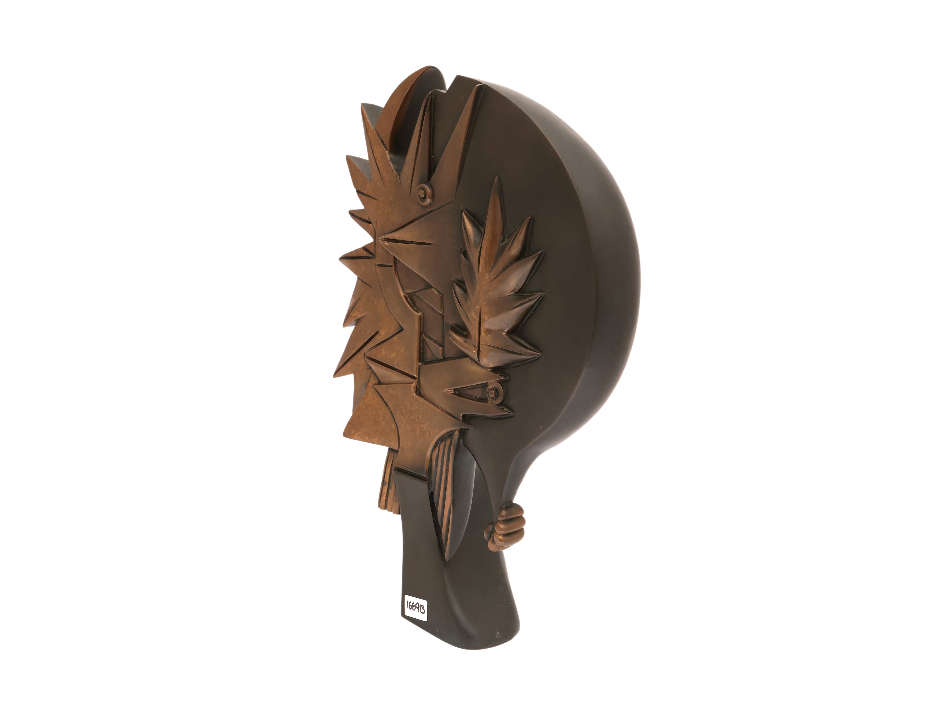 Gianni Dova - Guerriero Attico, scultura in bronzo fusione a cera persa, esemplare 89/1000
