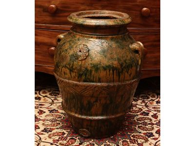 Orcetto in terracotta invetriata a colaggio, XIX secolo