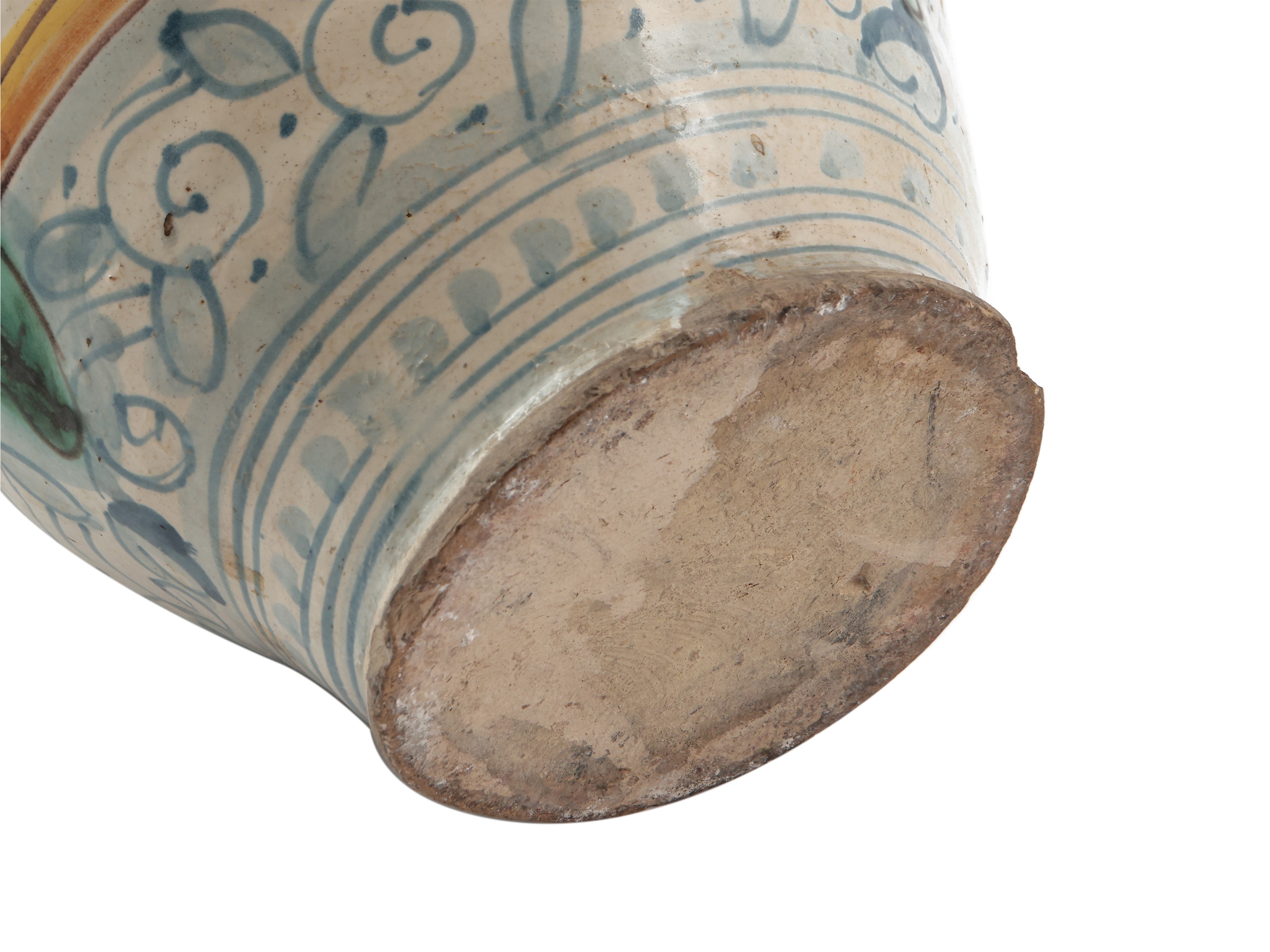 Vaso da farmacia in maiolica, Montelupo, fine del XVII secolo