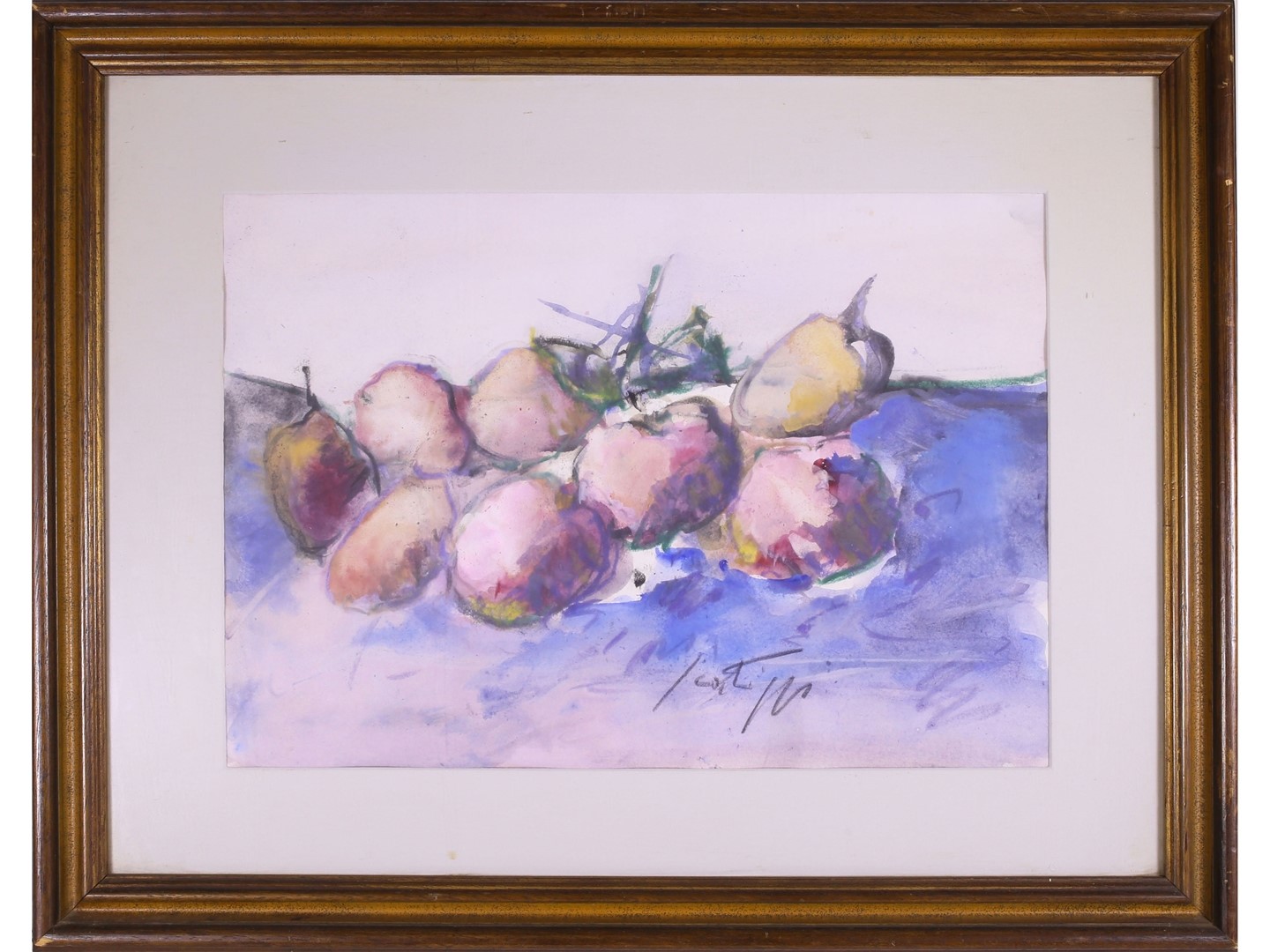 Sergio Scatizzi - Fiori e Composizione con frutta, tecnica mista su carta