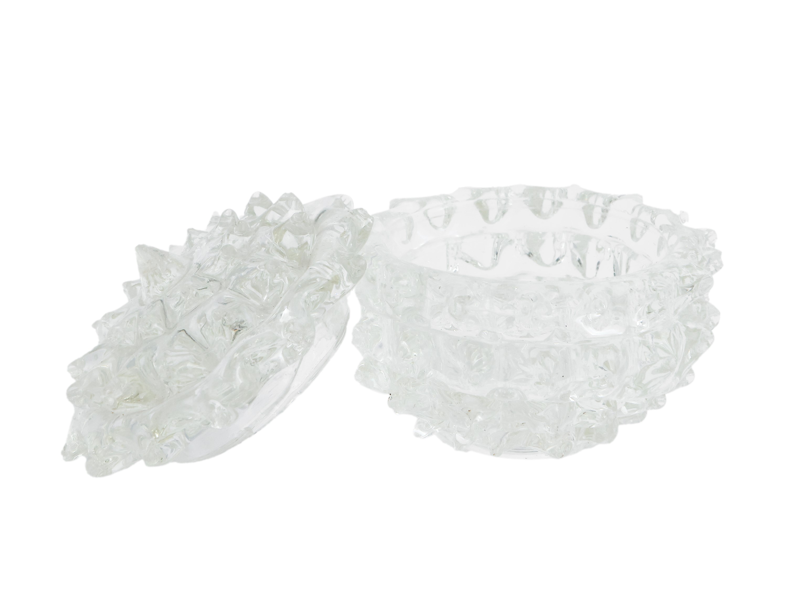 Piccola scatola in cristallo rostrato, Barovier & Toso