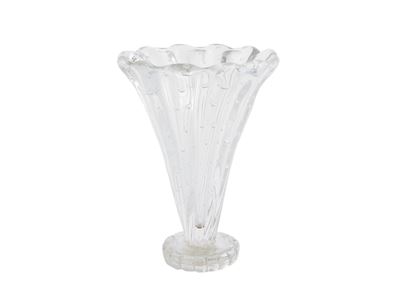 Barovier & Toso, Vaso in cristallo con bolle diffuse