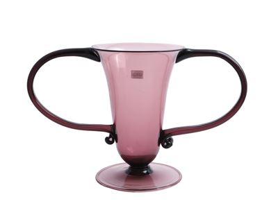 Vittorio Zecchin, Vaso Libellula in vetro soffiato ametista