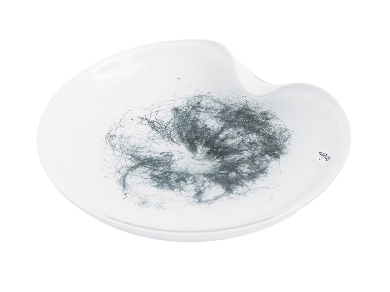 Barovier & Toso, Coppa della serie 'Crepuscolo', vetro lattimo, diametro cm 26,5