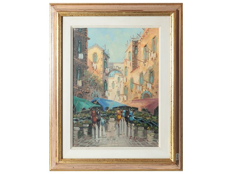 Scorcio di Piazza con Mercato