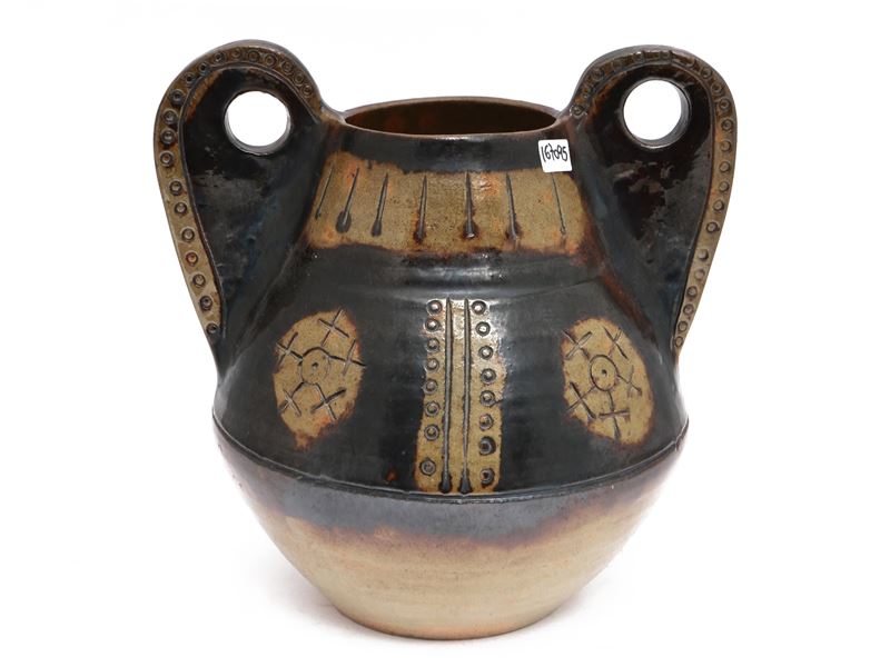 Vaso in terracotta smaltata, Urbano Fontana