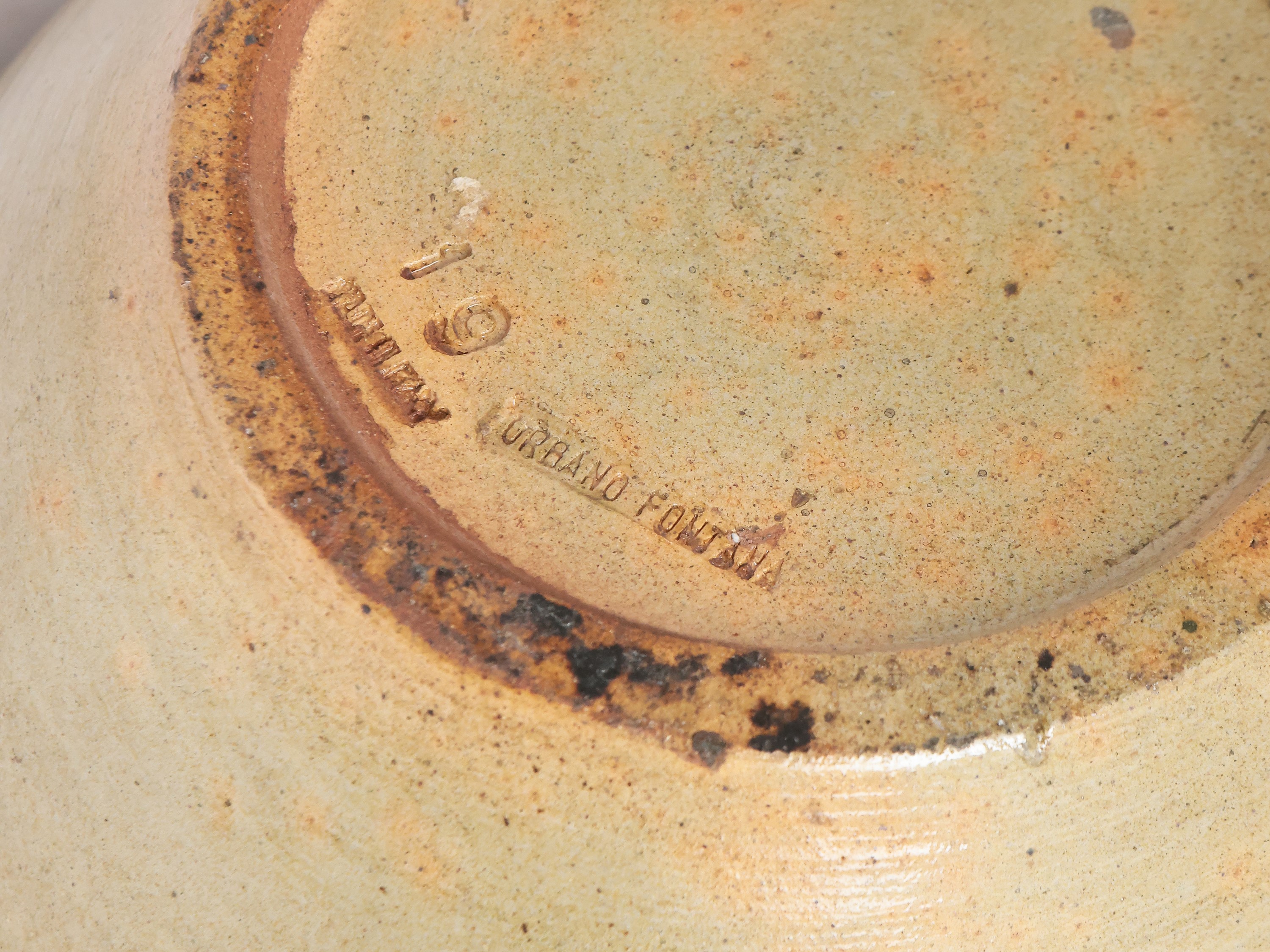 Vaso in terracotta smaltata, Urbano Fontana