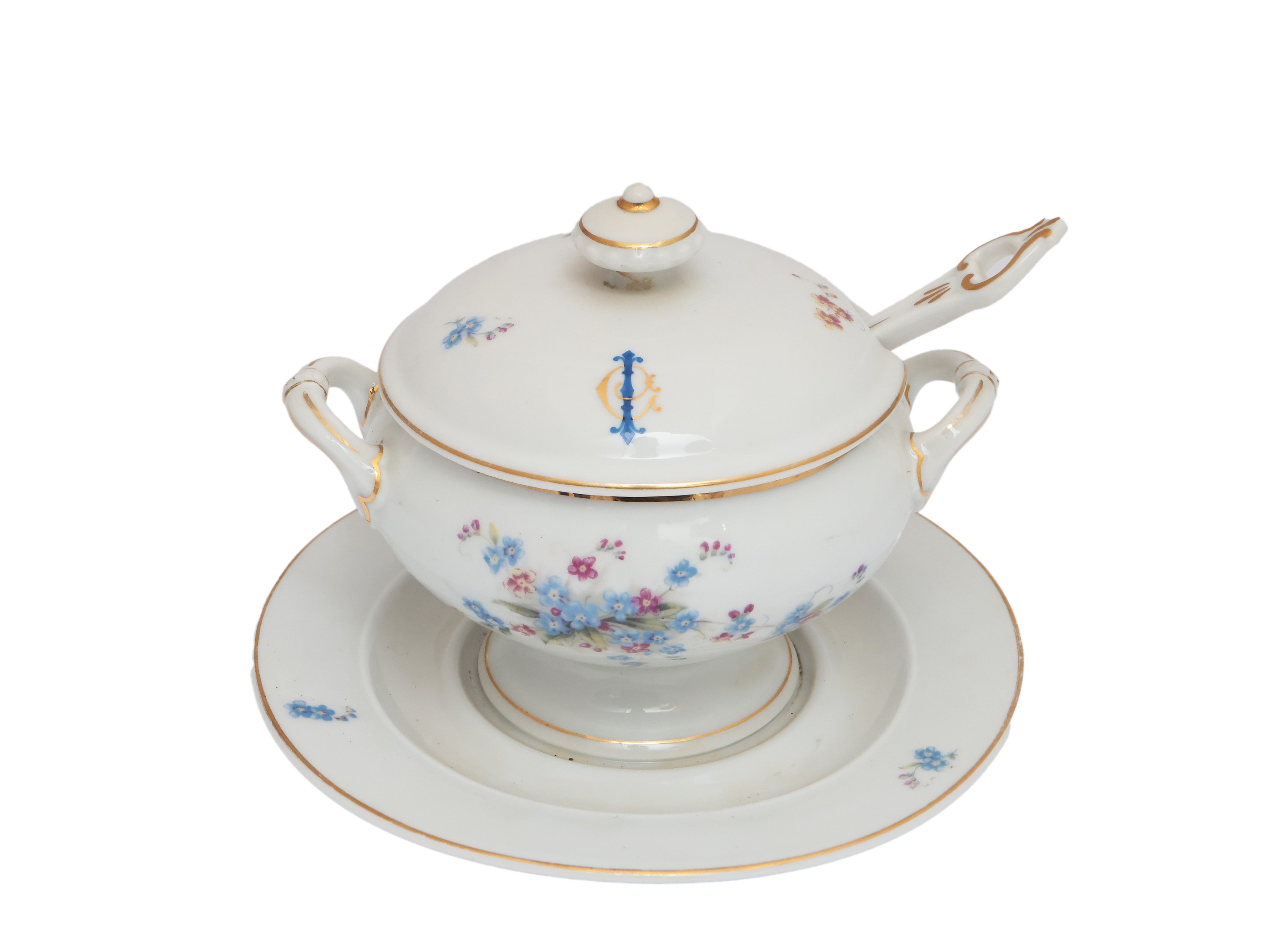 Tazza da puerpera in porcellana, Fine XIX/inizio XX secolo