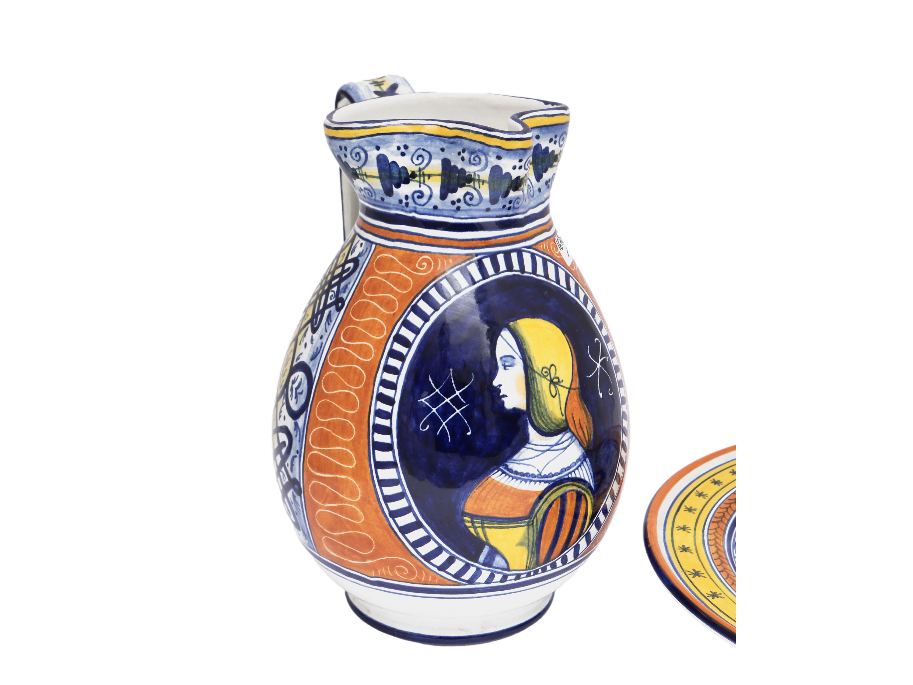 Due accessori in ceramica smaltata, Faenza