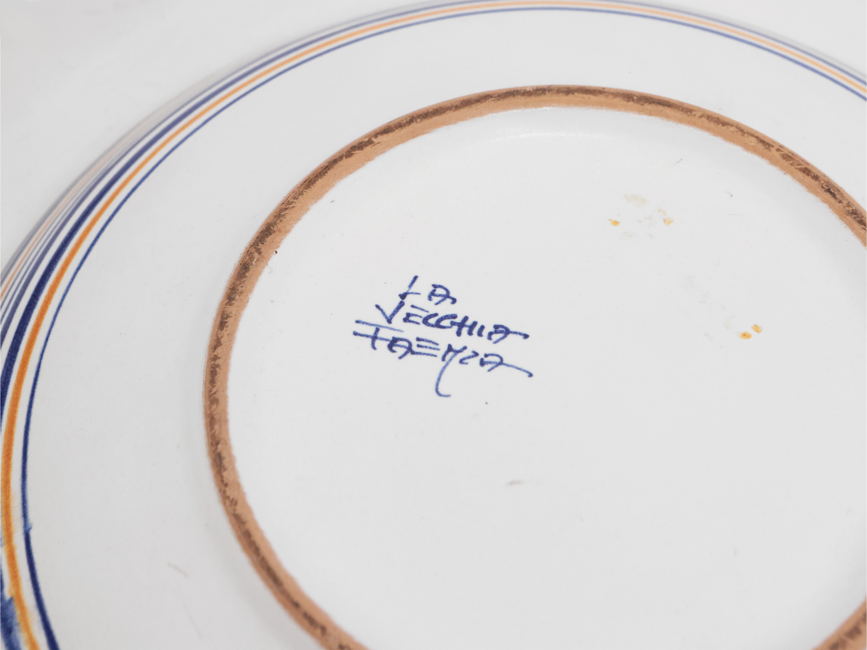 Due accessori in ceramica smaltata, Faenza