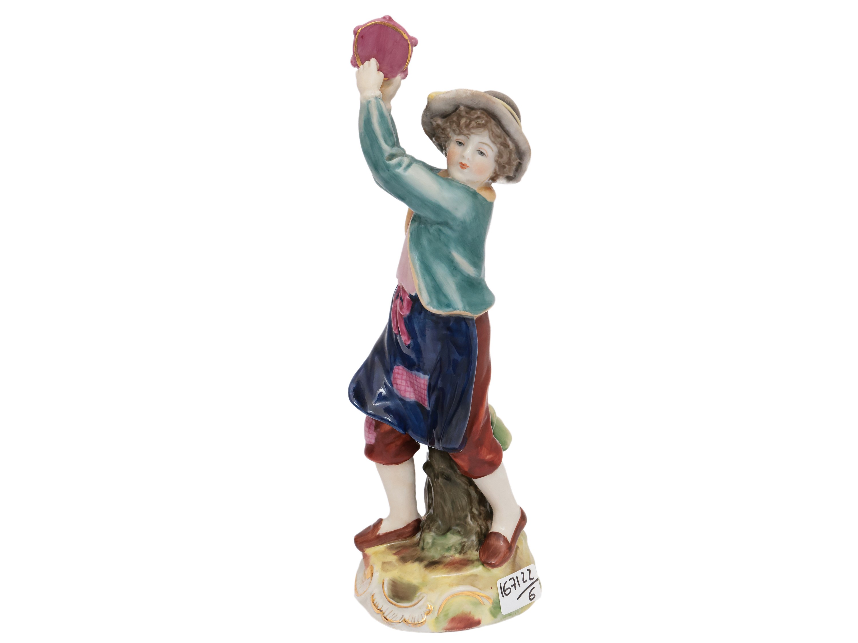 Collezione di figure in porcellana policroma e biscuit, altezza variabile da cm 16 a cm 24