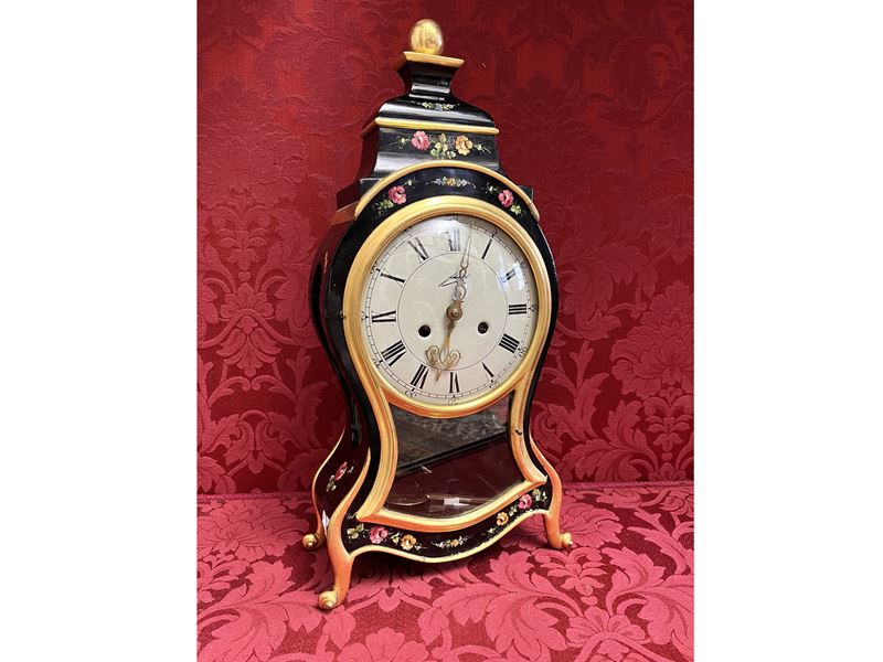 Orologio da Tavolo in Legno Ebanizzato