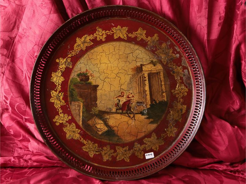 Vassoio in Tole Laccata
