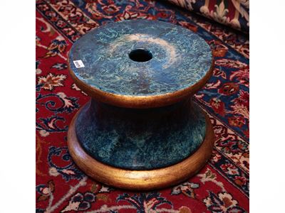 Colonna Portavasi in Ceramica Smaltata