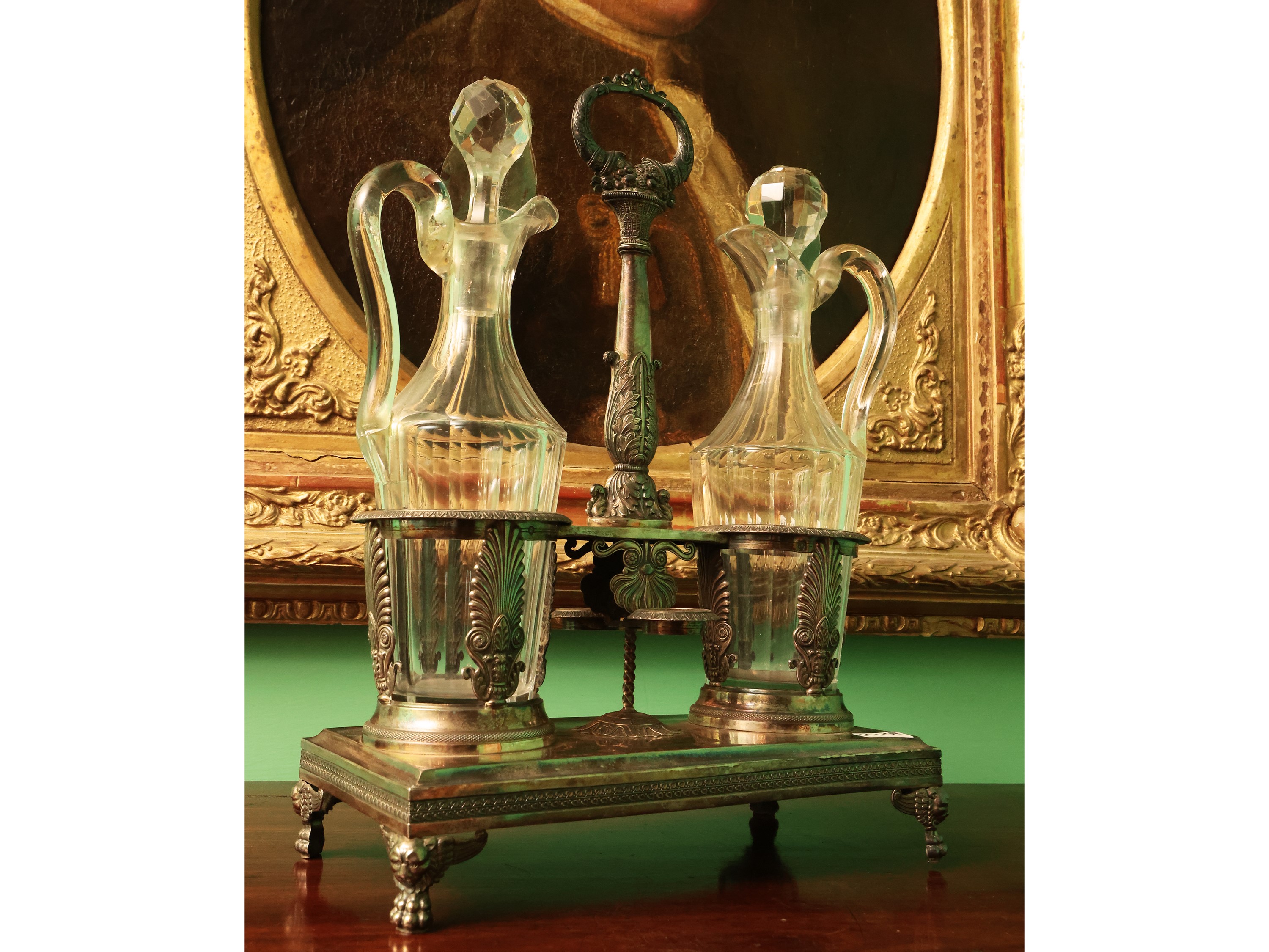 Oliera in argento 950/1000, Francia, XIX secolo