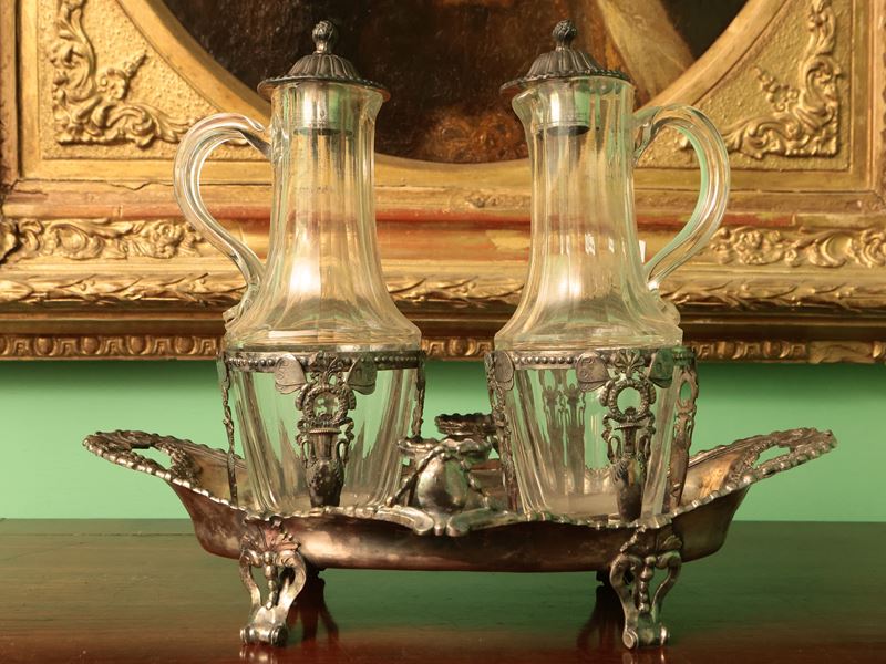 Oliera in argento 950/1000, Francia, XVIII/XIX secolo