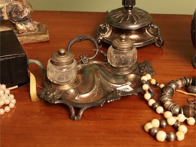Calamaio in argento, Art Nouveau, inizio XX secolo