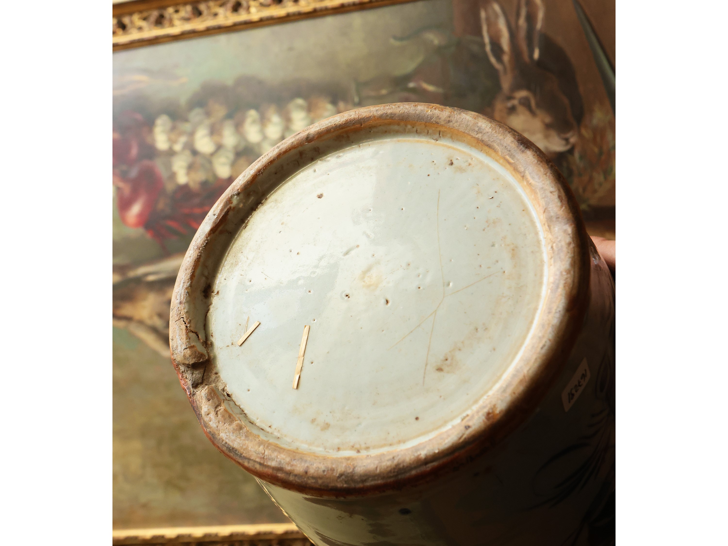 Vaso a balaustro in porcellana di Celadon, Cina XIX/XX secolo