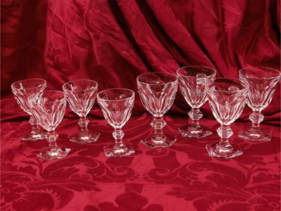 Baccarat, Servizio di bicchieri in cristallo modello Harcourt 1841